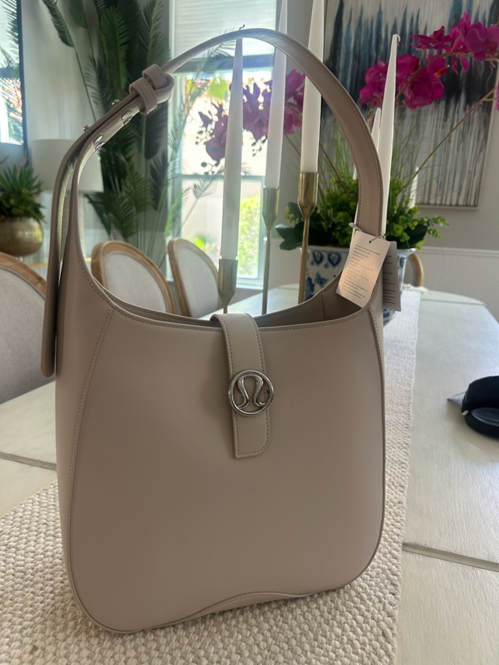 lululemon athletica Soft Taupe Hobo Shoulder Bag Adjustable